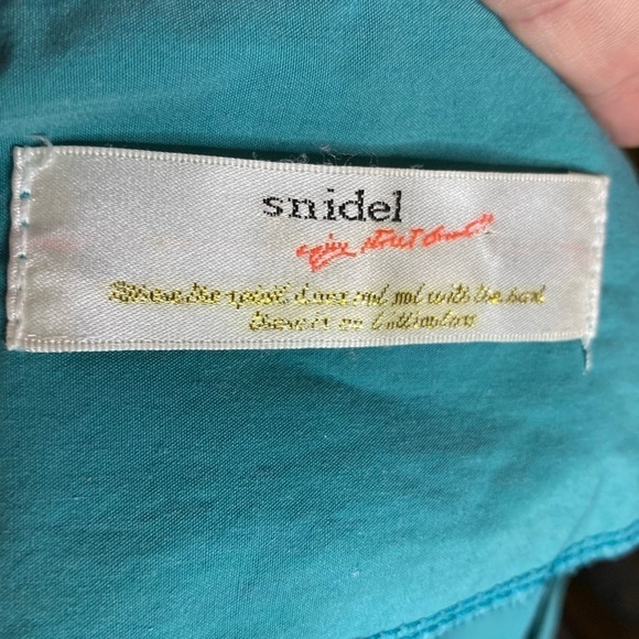 Snidel Teal Dress With Flower Embroidery - Picture 4 of 7